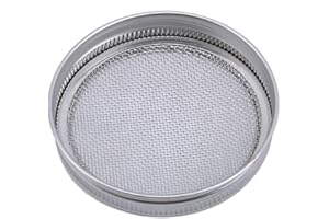 Stainless Steel Sprouting Jar Lid Kit,Curved Mesh Jar Sprouting Lid Kit for Wide Mouth Canning Jars Sturdy and Practical Conv