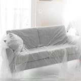 Besto Plastic Dust Sheets 6 Pack Large 3.66x2.74m Waterproof LDPE Drop Cloths view 2