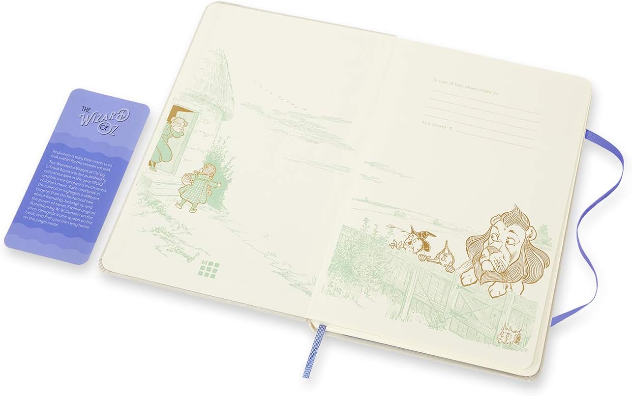 Moleskine, Wizard of Oz Limited Edition Notebook, Wicked Witch Themed Notebook, Plain Layout, Fabric Hard Cover - Image 4