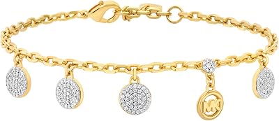 Pulseira premium feminina de latão bicolor, MKJ8631931