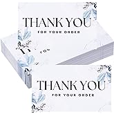 Eruinfang 50 Pack Thank You Cards blank Thank You Card Thank You Notes Small Appreciation Cards Mini Thanks Greeting Cards for Supporting My Small Business Cards for Retail Store