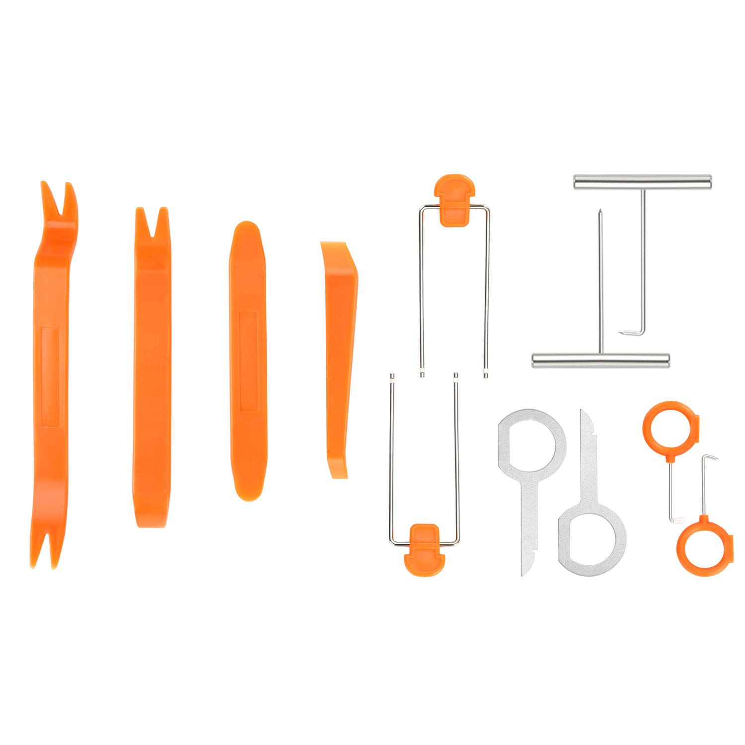 flintronic Removal Tool, 12 Pieces Car Trim Removal Tool, Auto Door Panel Removal Tools for Dash Center Console Installation and Remover