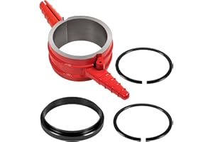 ROUTEKING 7040 Piston Ring Compressor Tool 5.4" Bore Fits for Cummins ISX/QSX 15, Caterpillar 3400, C-15, Alternative to PT-7040 5299448 5299447 5299339, with Anti-Polishing Ring Adapter (4 PCS)
