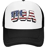 National Flag Trucker Hat Adjustable Patriotic Mesh Baseball Cap Outdoor Hat Cap for Men Women