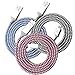 Micro USB Cable, Eversame 3 Pack 3.3Ft 1M Premium Nylon Braided High Speed Data Sync Charger Cord with Aluminum Shell For Android, Samsung Galaxy S6 Edge Plus/Note 5, HTC and More(Blue Black Hot Pink)