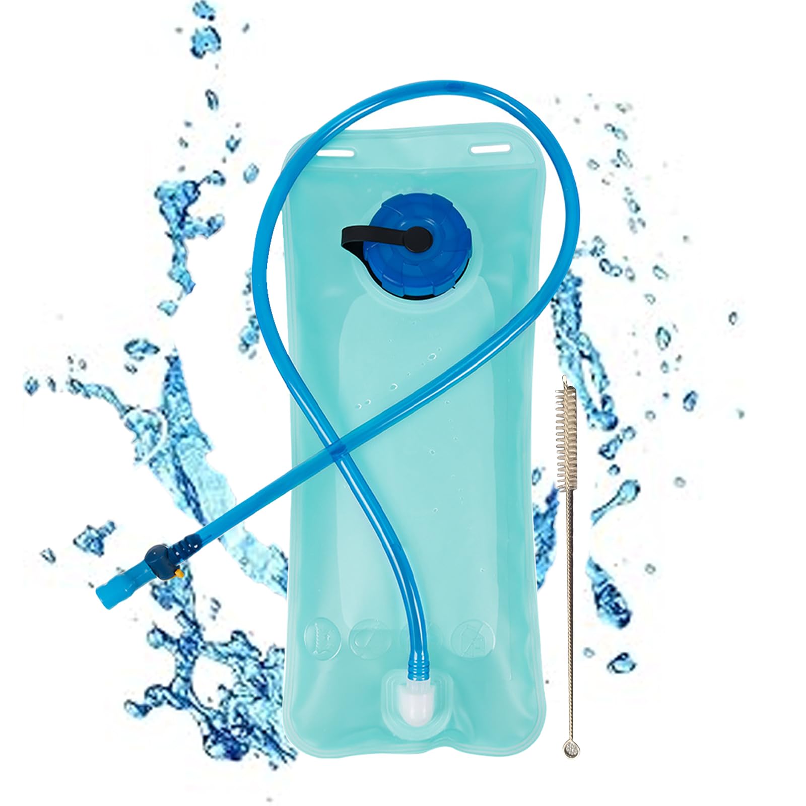 AYNKH 2L Hydration Bladder, Leak Proof Water Bag BPA Free, Water Reservoir with Insulated Tube for Outdoor Running Cycling Hiking Camping