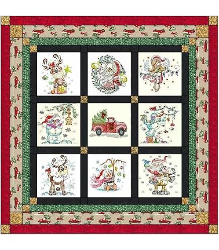 Riley Blake Quilt Project Kit - Bench Pillow DIY, 16x38 Inch, Includes Pattern & Fabric