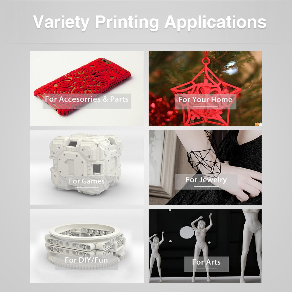 3D PLA Red Printing Filament, 1.75 mm Dimensional Accuracy +/- 0.05 mm, 2.2 LBS Spool