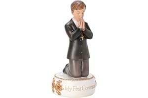 Joseph's Studio by Roman - Communion Collection - First Communion Boy Figure, 5.5" H, Resin and Stone, Tabletop or Desk Display, Decorative, Collection, Durable, Long Lasting
