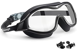 SEAGO Swim Goggles No Leaking Anti-Fog Pool Goggles Swimming Goggles for Adult Men Women Youth, UV Protection 180° Clear Vision