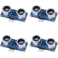 CUQI Ultrasonic Module Distance Measuring Sensor Module Kit, Transmitter and Receiver Module Compatible with DIY Robot Car/Raspberry Pi 4B, 3B+, 3B (4PCS)…