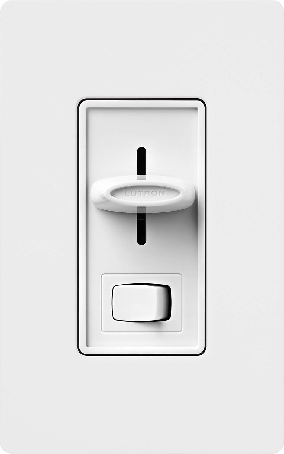 Lutron Skylark LED+ Dimmer Switch for Dimmable LED, Halogen and Incandescent Bulbs | Single-Pole or 3-Way | SCL-153P-WH | White - Dimmer Switch Lurton - 