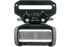 Raptor II 2" Tactical Military Police Aluminum Quick Release Trouser Shooter Rigger Hunting Sports Belt Buckle Black