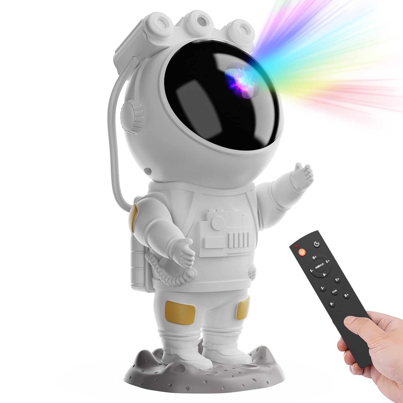 Photo 1 of Astronaut Star Projector Galaxy Night Light, Space Projector, Starry Nebula Ceiling LED Lamp, with Timer and Remote Control, Kids Room Decor Aesthetic, for Christmas, Birthdays, Valentine's Day