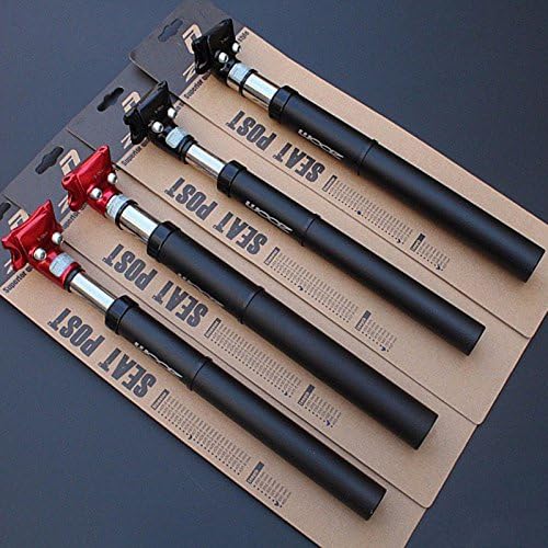 NewWayHub ZOOM suspension bicycle seatpost 27.2/ 31.6 X350MM Hydraulic seat post aluminium bike shock absorption Damping seat tube,Red 31 6