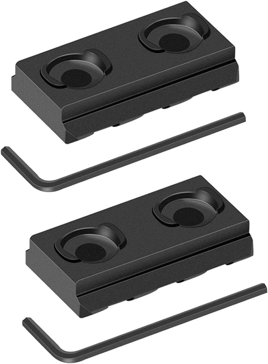 VIAKEY Mlok Picatinny Rail, 2 Pack 3 Slot M-Lok Aluminum Picatinny Rails Section for M LOK Systems with 5 T-Nuts & 5 Screws & 2 Allen Wrench (2Pcs Mlok 3-Slot) : Sports & Outdoors