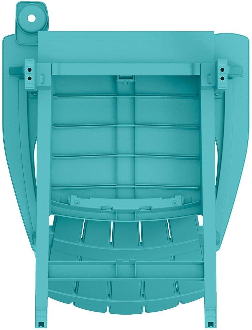 Outdoor Patio Garden Deck Furniture Resin Adirondack Chair with Built-in Cup Holder (Teal): Kitchen & Dining