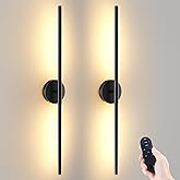 JOFIOS Battery Operated Wall Sconces Set of 2, 360°Rotation Wireless Rechargeable Wall Lights: Dimmable Detachable Wall Lamp 