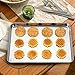 3 Piece Large Baking Sheet, Metal Stainless Steel Baking Pan Cookie Sheets for Toaster Oven, Tray Pans Non Toxic, Mirror polishing Easy Clean, Dishwasher Safe by Umite Chef, 16 x 12 x 1 inch
