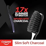 Colgate Slim Soft Charcoal Toothbrush Pack of 4 - Gentle & Effective view 3