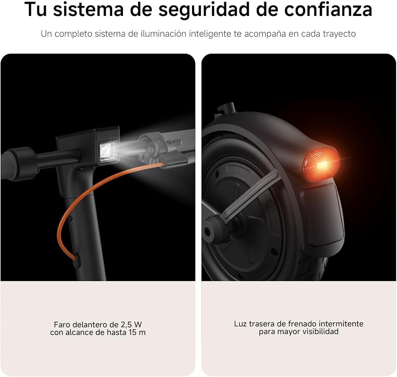 Scooter 6 Lite, suspensão dupla dianteira, autonomia de 25 km, pneus de 10 polegadas, tambor dianteiro e travões traseiros E-ABS, dobrável, aprovado para estrada, certificado DGT