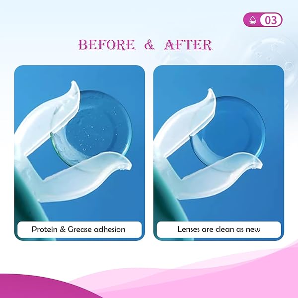 LIFVEAN CONTACT LENS SOLUTION SOAKING CLEANER, EVERYDAY USE TO REMOVES PROTEIN DEPOSITS, FOR RIGID GAS PERMEABLE LENSES STANDABLE SINGLE USE VIALS, 0.34 FL OZ (PACK OF 30)