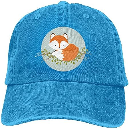 Raining Sunlight Humor Sweet Woodland Animal Red Fox Tail Circle Adjustable Casual Gym Dad Hat Baseball Cap