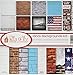 Reminisce EAV-796 Brick Backgrounds Scrapbook Collection Kit, Gray 12x12 inches