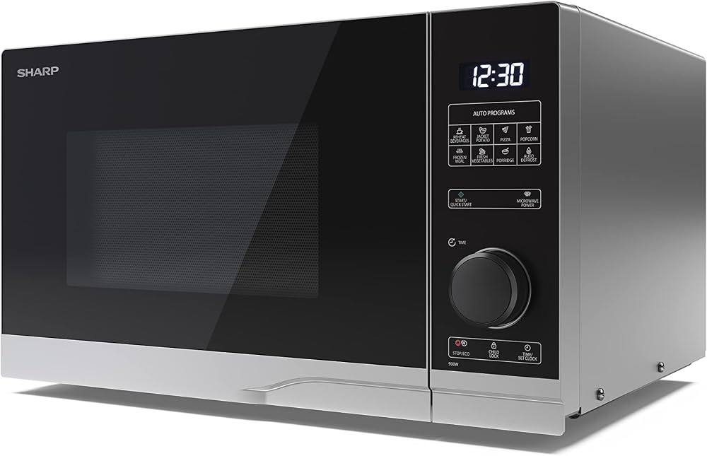Sharp YC-PS254AU-S 25L 900W Digital Microwave ECO Mode Defrost LED Light
