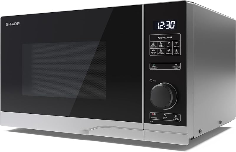 Sharp YC-PS254AU-S 25L 900W Digital Microwave ECO Mode Defrost LED Light
