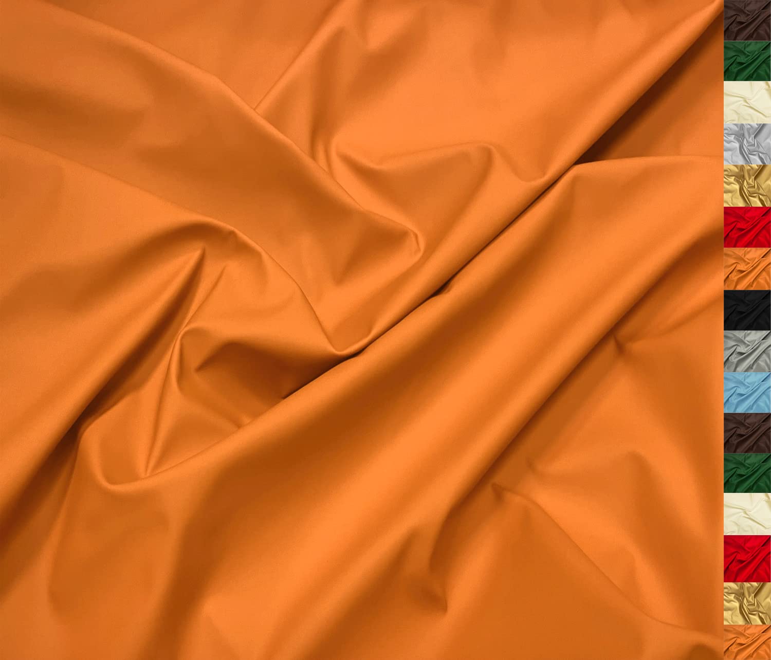 A-Express Soft Faux Leather Fabric Spandex Stretch Smooth Matt Matte Leatherette Vinyl Material 140cm 55" Wide 230gsm One Way Stretch Sold Per Meter - 5 Meters 500cm x 140cm Tan