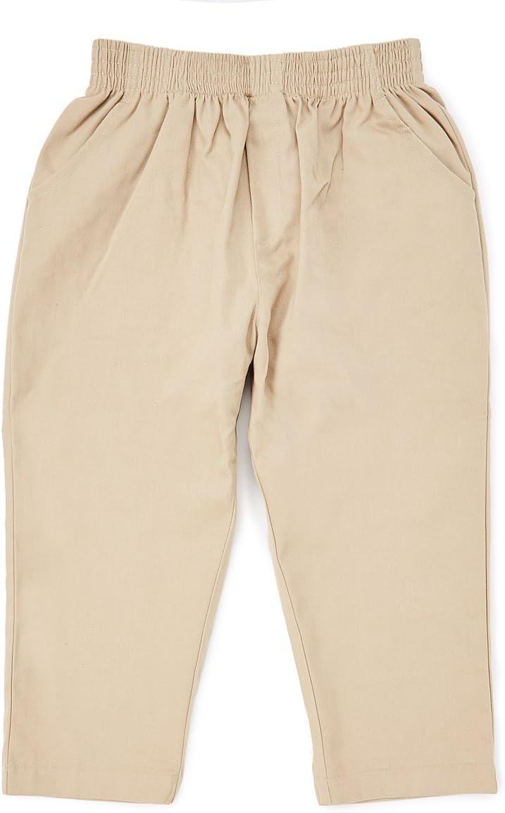 unik Boy's Uniform All Elastic Waist Pull-on Pants Extra Husky Navy Black Khaki