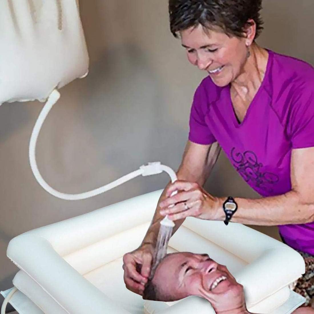 GXLO Mobiles Aufblasbar Shampoo Friseur Waschbecken