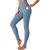 YOYOYOGA Leggings for Women High Waisted Yoga Pants Tummy Control Workout Athletic Leggings with Pockets