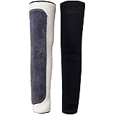 Clobeau Thicken Thermal Fleece Lined Leg Warmers Knee Warmers, Winter Warm Cashmere Wool Knee Brace Wool Leg Stocking