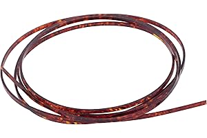 Musiclily 1650x3x1.5mm Plastic Acoustic Classical Guitar Binding, Tortoise Shell