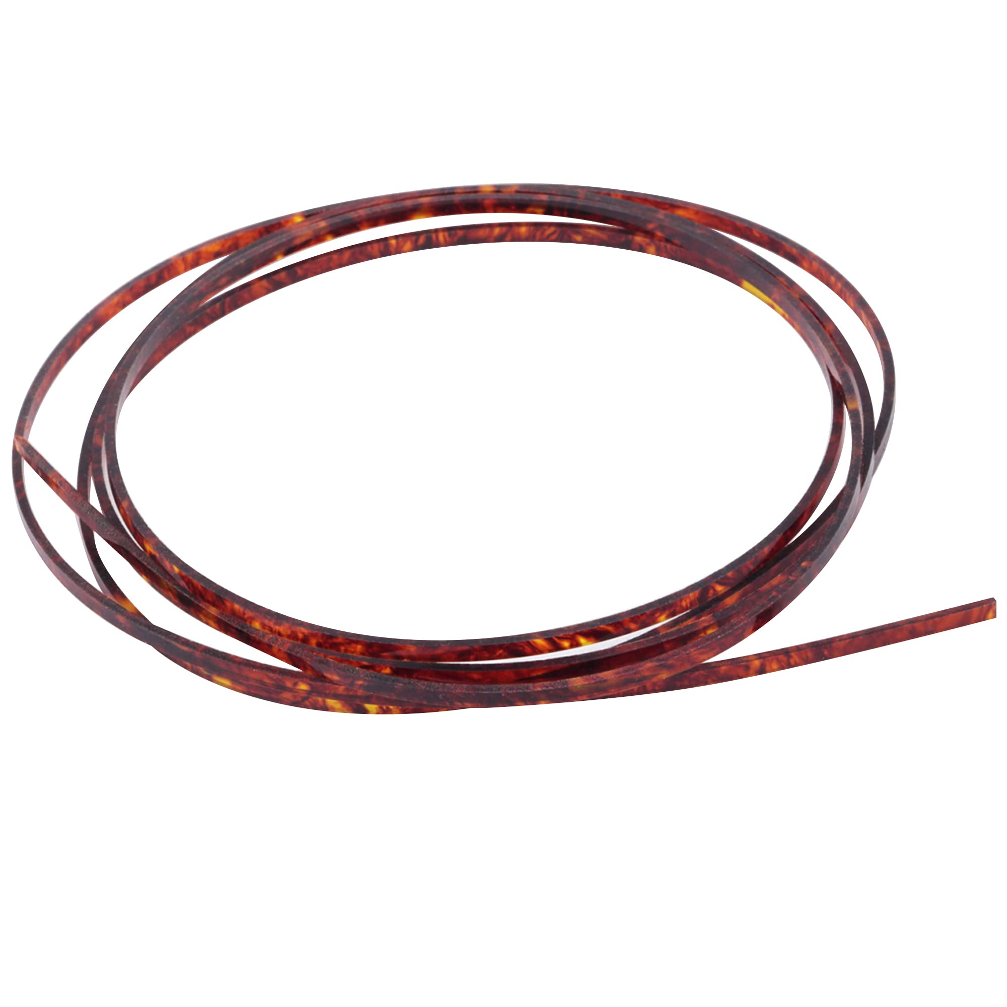 Musiclily 1650x3x1.5mm Plastic Acoustic Classical Guitar Binding, Tortoise Shell