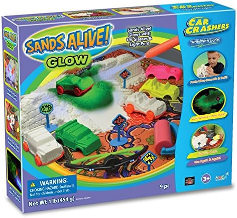 Sands Alive Glow Sand Car Crashers Kit