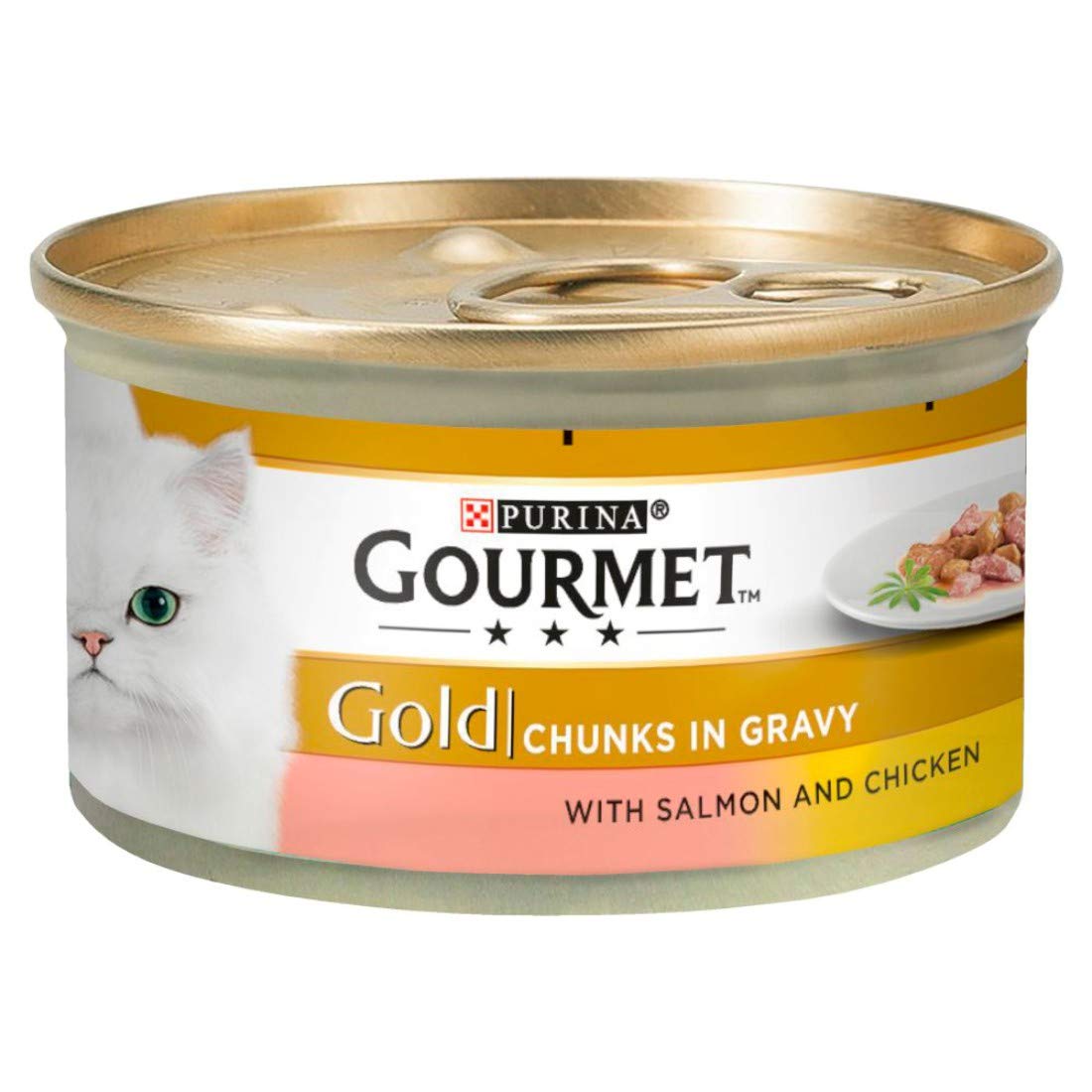 Gourmet Gold Salmon & Chicken in Gravy 12 x 85g 1020g