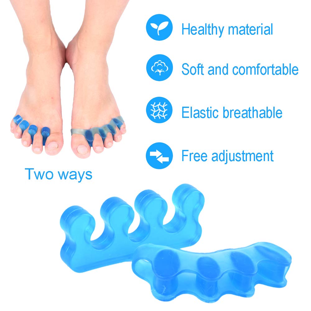 Alivonao Gel Toe Separators and Toe Streightener to Correct Bunions, Relaxing Toes, Hammer Toe Universal Size Suitable for Men and Women : Beauty