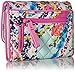Vera Bradley Women's Cotton Riley Compact Wallet With RFID Protection, Wildflower Paisley, One Size