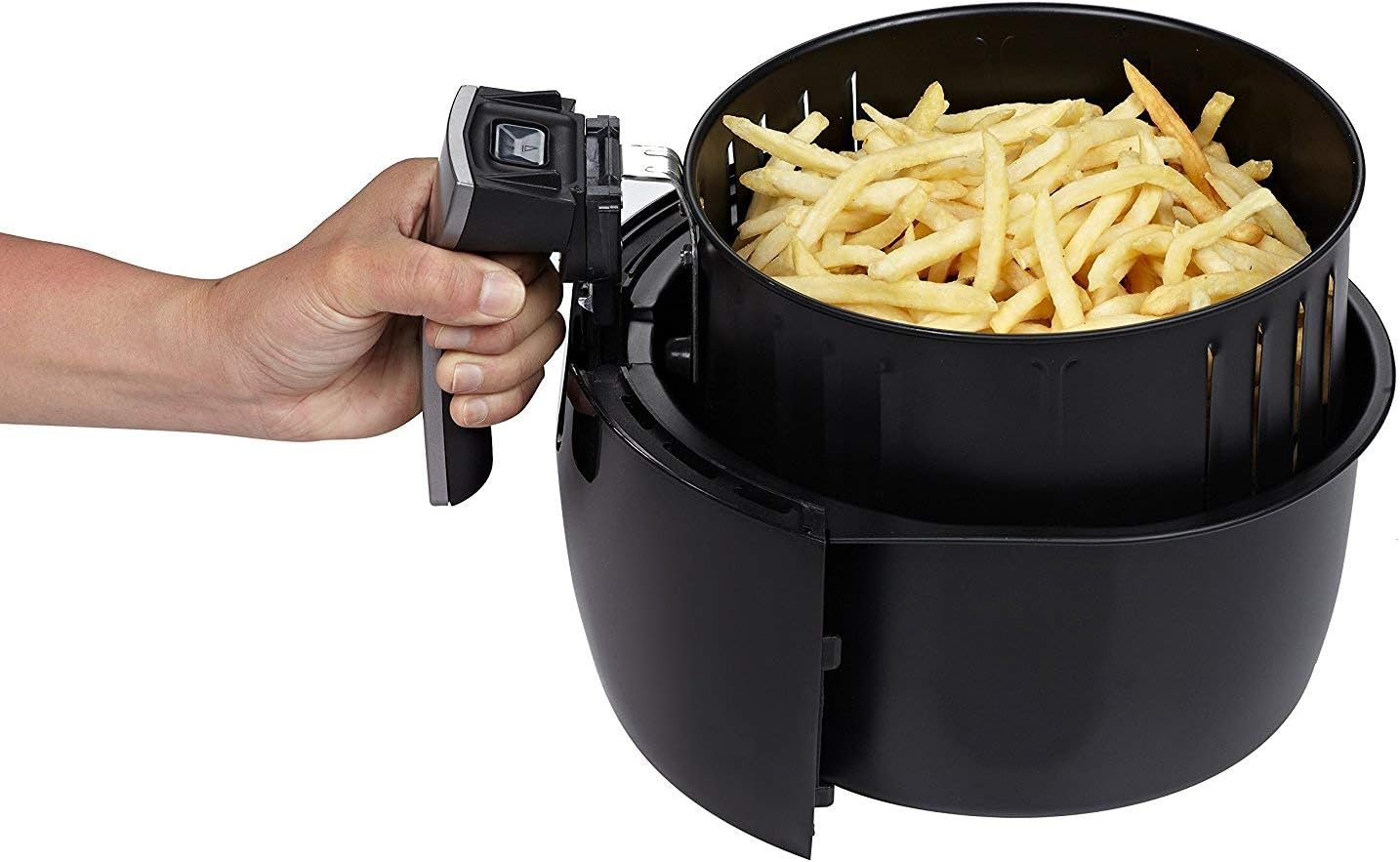 GoWISE USA 3.7-Quart Programmable Air Fryer with 8 Cook Presets, GW22638 - Black: Kitchen & Dining