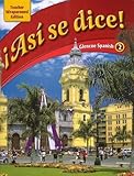 Asi se dice: Glencoe Spanish 2, Teacher Wraparound Edition