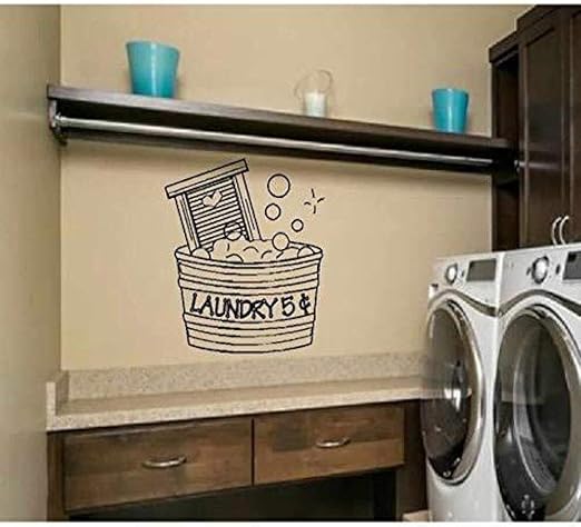 JXLLCD Cargos de lavandería marcados tallados extraíbles Pegatinas de