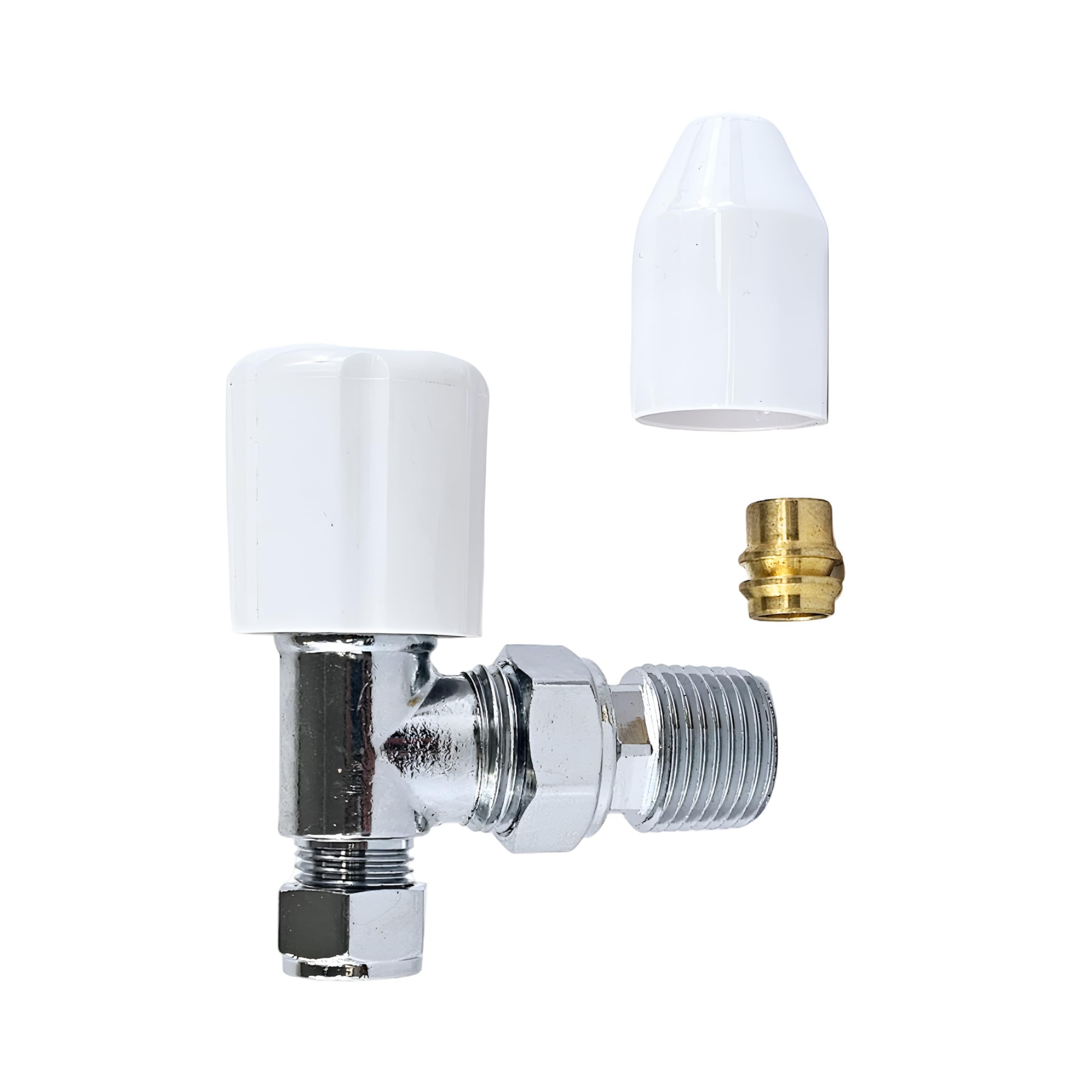 PSW TRADE SUPPLIERS LTD Angled Radiator Valve -10mm-8mm x 1/2