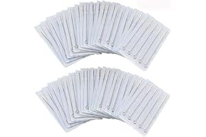Tattoo Needles Set - Autdor 50PCS Mixed Tattoo Needles 3RL,5RL,7RL,9RL,3RS,5RS,7RS,9RS,5M1,7M1 Disposable Sterile Tattoo Gun 