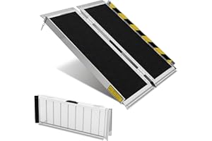 EXFORGE Wheelchair ramp 3FT,Non-Slip Aluminum Wheelchair ramps for Home Steps,Folding Handicap Ramp,ramps for Home,doorways,Stairs,Weight Capacity up to 600LBS 3FT (Usable Height 3-9 inch)