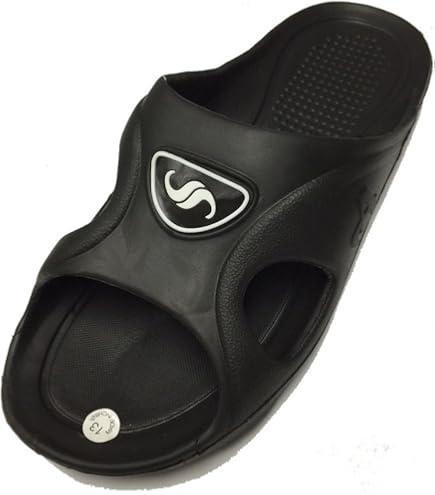 ICS Gear One Men's Rubber Slide Sandal Slipper Comfortable Shower Beach Shoe Slip On Flip Flop