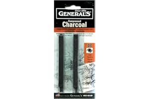 General Compressed Charcoal Stick 4B 2/Pk
