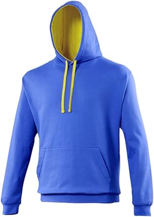 royal blue and yellow hoodie